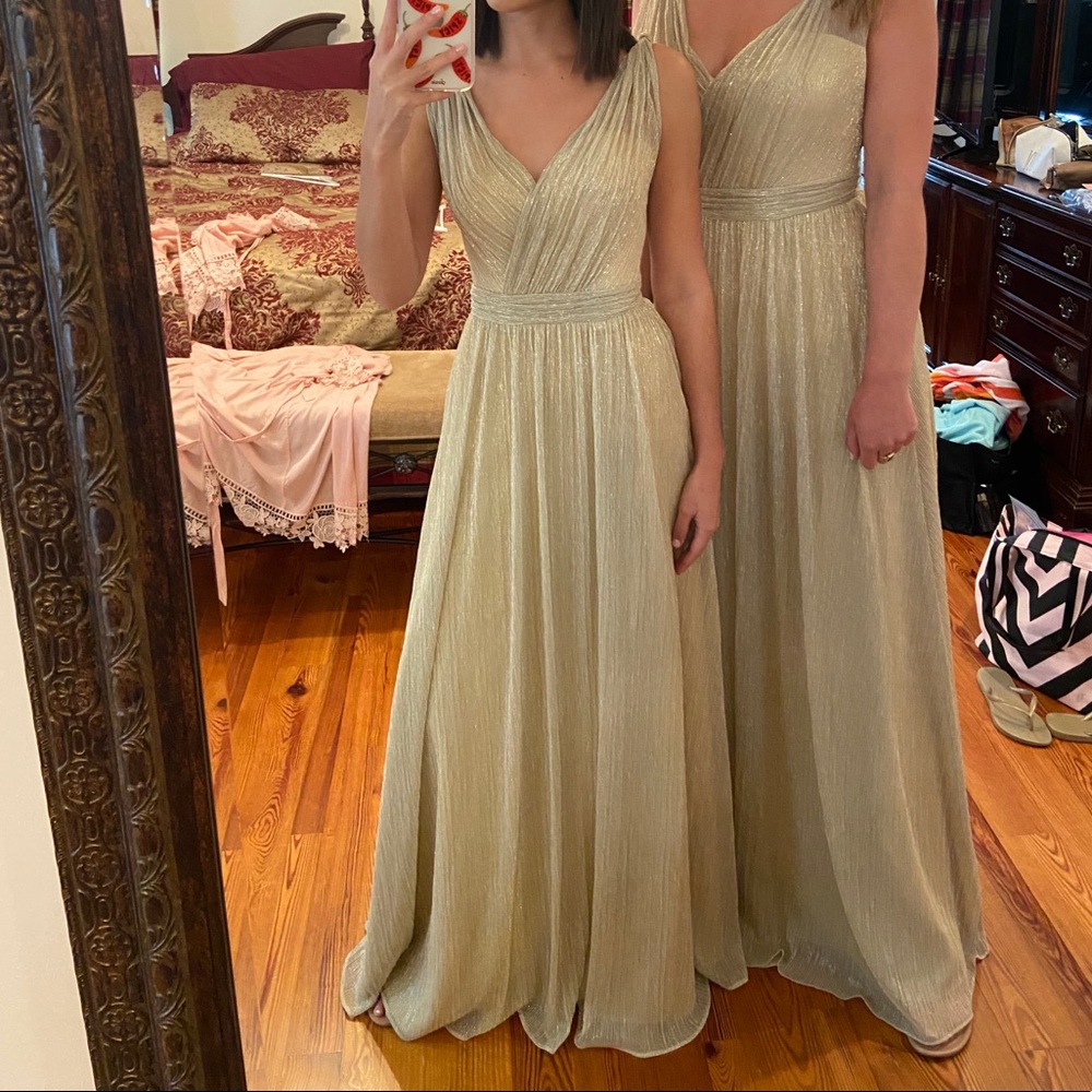 Allure Bridesmaid Gold Gown
